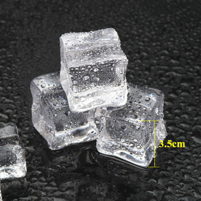 Ļoti caurspīdīgi imitēti ledus kubiņi un sasmalcināta ledus fotografēšanas aksesuāri Deco for Fruit Cola šampanieša alus viskija dzērienu bārs