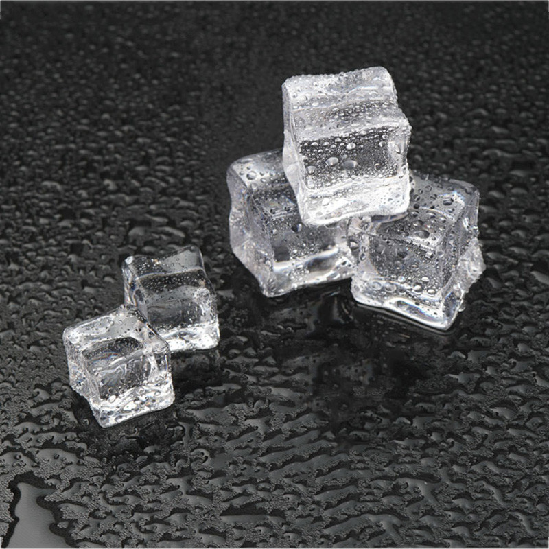 Ļoti caurspīdīgi imitēti ledus kubiņi un sasmalcināta ledus fotografēšanas aksesuāri Deco for Fruit Cola šampanieša alus viskija dzērienu bārs
