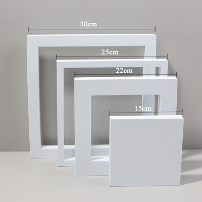 Cuburi albe Recuzită pentru fotografie Material pentru fotografiere de masă 3D Decorare de fundal Poze Fotografie pentru bijuterii Jucărie Cosmetică