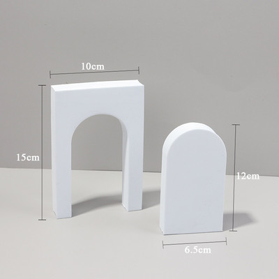 Cuburi albe Recuzită pentru fotografie Material pentru fotografiere de masă 3D Decorare de fundal Poze Fotografie pentru bijuterii Jucărie Cosmetică