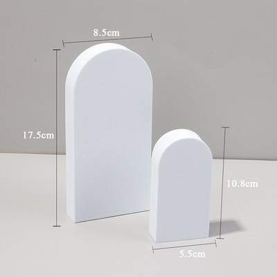 Cuburi albe Recuzită pentru fotografie Material pentru fotografiere de masă 3D Decorare de fundal Poze Fotografie pentru bijuterii Jucărie Cosmetică