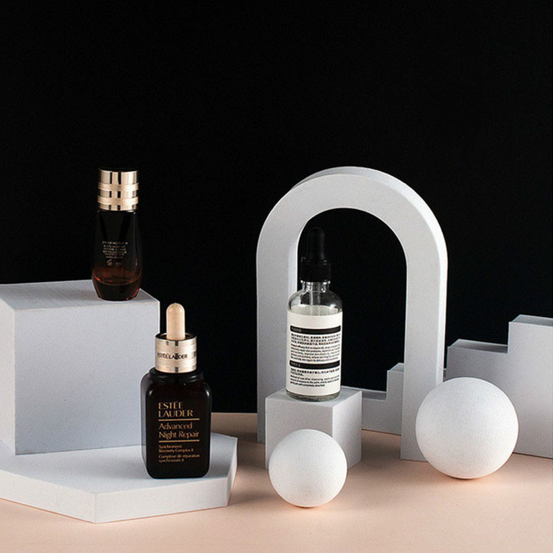 Cuburi albe Recuzită pentru fotografie Material pentru fotografiere de masă 3D Decorare de fundal Poze Fotografie pentru bijuterii Jucărie Cosmetică