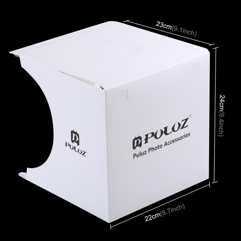 Mini Folding Photography Studio Soft Box Lightbox Softbox Pozadinski komplet Photo Studio Light box 2 LED panela za DSLR fotoaparat