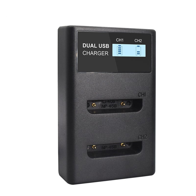 Fotoaparato akumuliatoriaus įkroviklis EN-EL10 ENEL10 LI40B LI 40B LI-40B LI-42B, skirtas Olympus Nikon Fujifilm Kodak skaitmeniniam akumuliatoriaus įkrovikliui