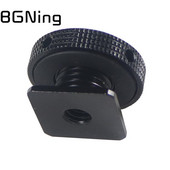 BGNing hidegcipős rögzítő adapter 1/4"-es alsó lyukkal a DSLR fényképezőgép tokos monitortartójához Állvány vakulámpa Mikr Photogeaphy Vlog