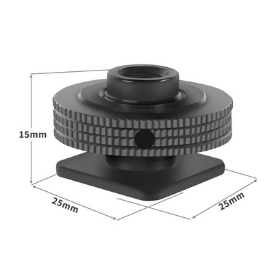 BGNing hidegcipős rögzítő adapter 1/4"-es alsó lyukkal a DSLR fényképezőgép tokos monitortartójához Állvány vakulámpa Mikr Photogeaphy Vlog