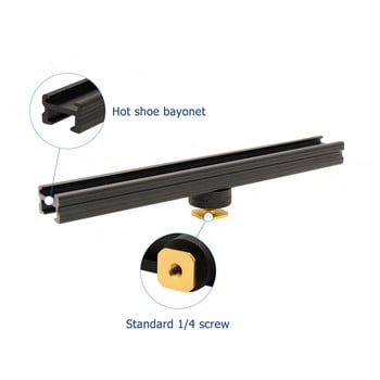 ESE-20 ESE-10 20cm 10cm камера Hot Cold Shoe Extension Rail Bracket Bar for Flash LED Video light Microph