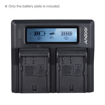 Andoer 2бр. DMW-BLF19E Плоча за батерии за Neweer Andoer Dual/Four Channel Battery Charger for Nikon Sony Canon