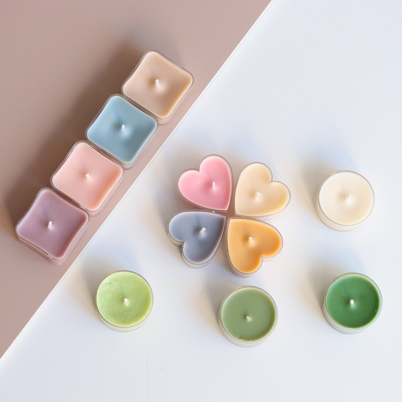 Sveces daktis fiksēta uzlīme Aromterapijas DIY bāzes uzlīme Jauka sirds, rotējoša svečturi