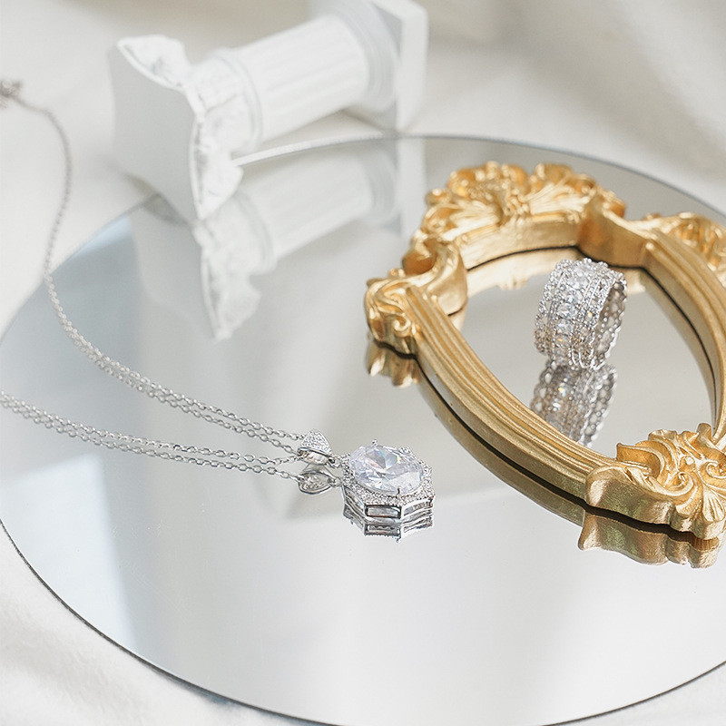 Oglindă rotundă Oglindă acrilice reflectorizante Articole Tabla de fotografie inversată Recuzită pentru fotografie Recuzită de fotografiere pentru bijuterii, cosmetice