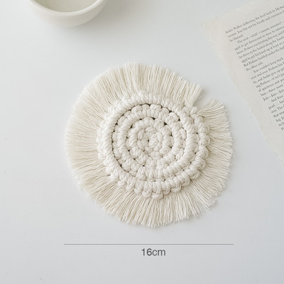 Csésze Szigetelő Szőnyeg Rojtos Szövet Csipke Bojt párna fotózáshoz Kellékek Kávé Tea Élet Fotó Étel Lövés Háttér dekoráció