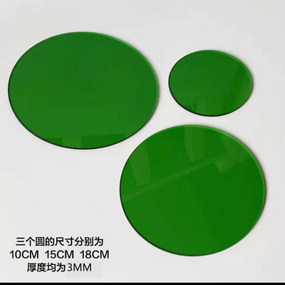 Dažādu krāsu akrila ģeometrijas kosmētika šaušana dekoratīvi rotājumi fotogrāfija fona rekvizīti