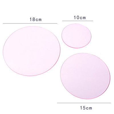 Dažādu krāsu akrila ģeometrijas kosmētika šaušana dekoratīvi rotājumi fotogrāfija fona rekvizīti