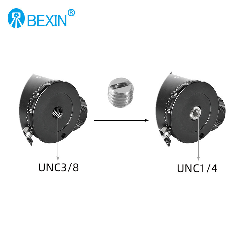 BEXIN kameros konvertavimo varžto veržlė 1/4" varžtas į 3/8" montavimo keitimas, tinka fotoaparato trikojo monopodui