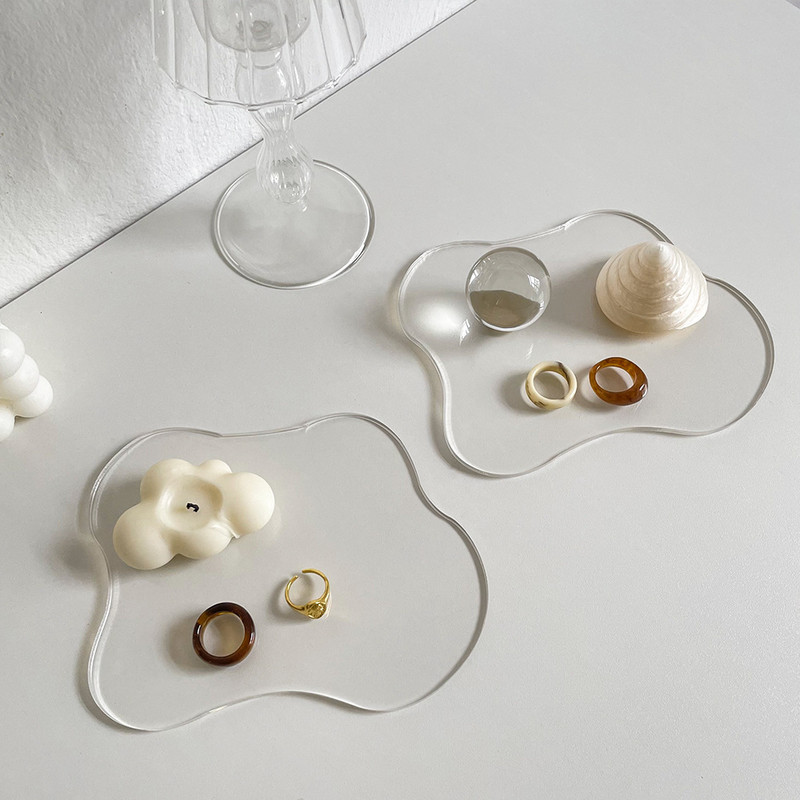 Akrilni nepravilni prozirni podmetač za stolni rekviziti za poziranje Ins vjetar, pozadina za fotografiranje