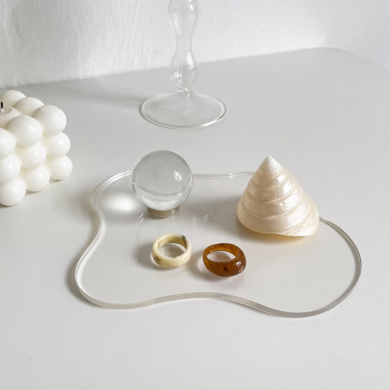 Akrilni nepravilni prozirni podmetač za stolni rekviziti za poziranje Ins vjetar, pozadina za fotografiranje