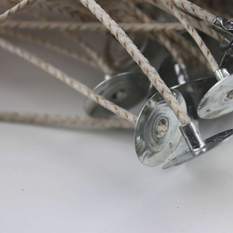 Fitilj za svijeće od 100 KOM. Fitilj za svijeće bez dima, fitilj za svijeće preliven sojom voskom s jezičcima Komplet za izradu svijeća Pribor za izradu svijeća