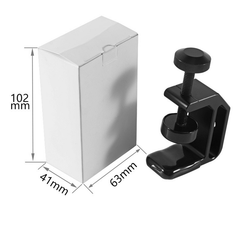 Univerzális konzol bilincs LED lámpatartozékok Barkácsolás rögzített csavaros fém műanyag asztali lámpa tartó kapocs Broadcast Mic állvány bilincshez