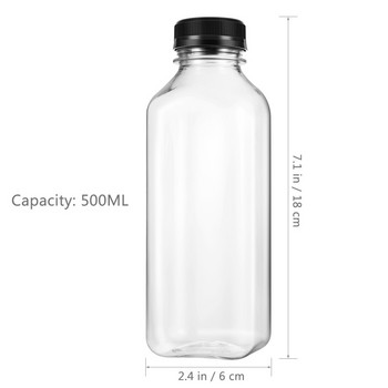 UKCOCO 4 ΤΕΜ. Πλαστική Αποθήκευση Μπουκάλια Ποτών Βαζάκια Μπουκάλια Χυμών Σπίτι για