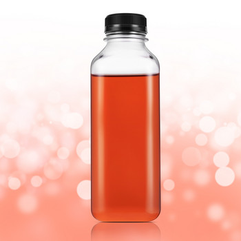 UKCOCO 4PCS Пластмасово съхранение Съхранение Напитки Бутилки Буркани Бутилки за сок Напитка Начало за