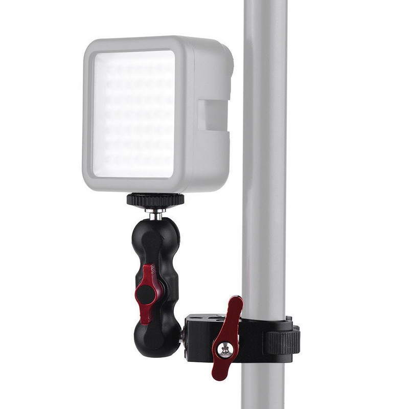 Daugiafunkcinė rutulinė galvutė Super Clamp Ball Mount Clamp Magic Arm GPS telefono monitoriui vaizdo lemputė Super Clamp su 1/4 sriegiu