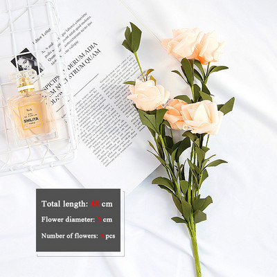 Material fotografic INS Grădină cu flori artificiale Buchet de flori de trandafiri Studio ședință foto Fundal decorare recuzită Fotografia