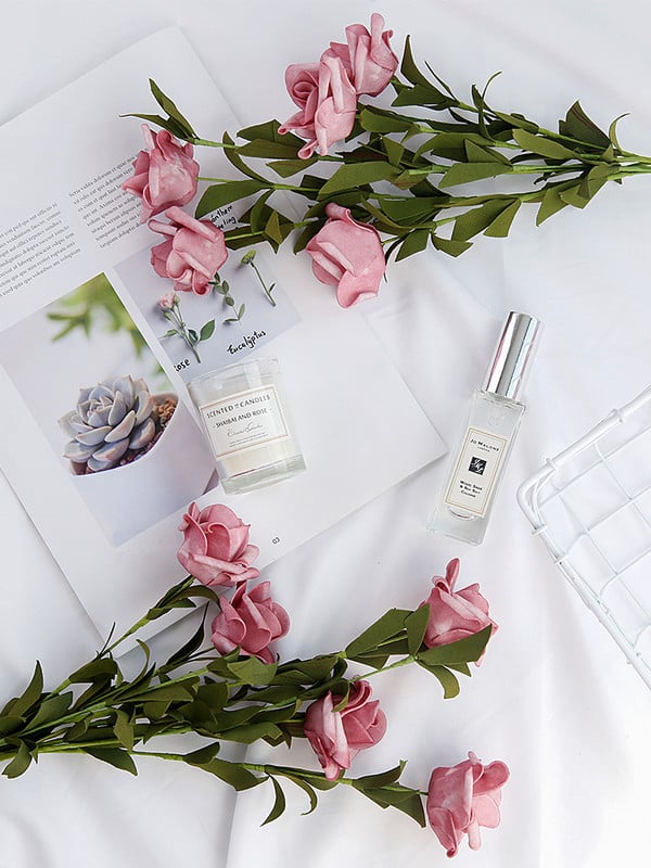 Material fotografic INS Grădină cu flori artificiale Buchet de flori de trandafiri Studio ședință foto Fundal decorare recuzită Fotografia