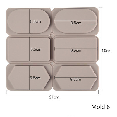 DIY gyertyák Aroma viasz tabletta szilikon forma szappan virág gyertya agyag forma Kézzel készített szárított aroma viasz tabletta szilikon forma XJ28