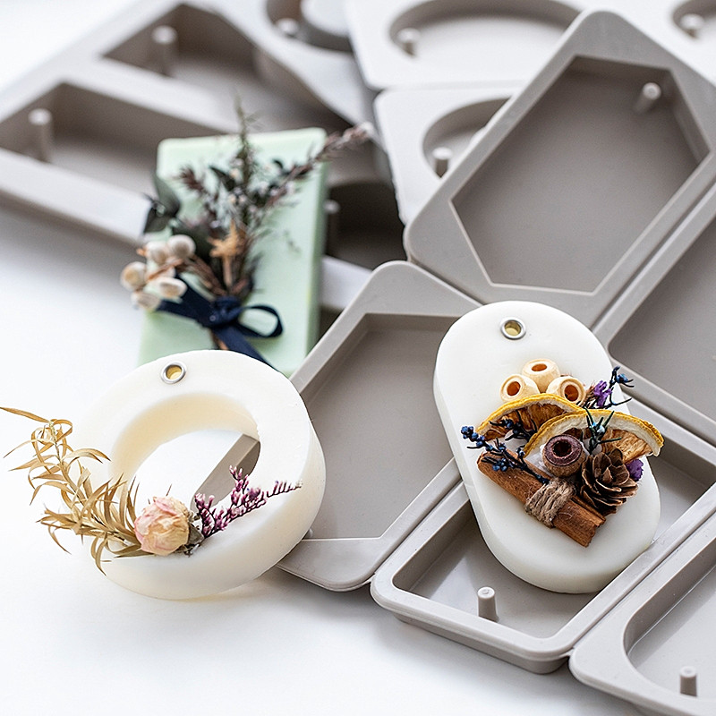 DIY gyertyák Aroma viasz tabletta szilikon forma szappan virág gyertya agyag forma Kézzel készített szárított aroma viasz tabletta szilikon forma XJ28