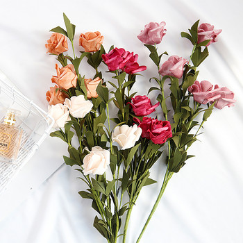 Τεχνητό λουλούδι Μεταξωτό τριαντάφυλλο Ψεύτικα λουλούδια Τεχνητό φυτό Διακοσμητικά λουλούδια Διακόσμηση σπιτιού Διακόσμηση γάμου Φωτογραφία στηρίγματα