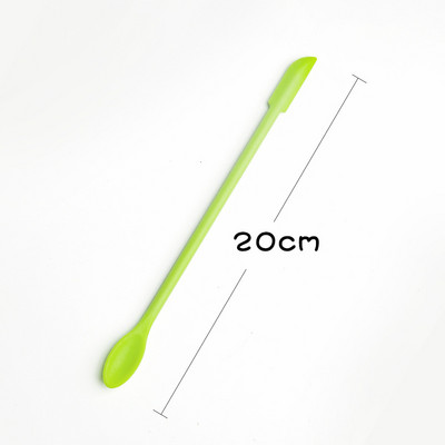 Silicon Stir Stick Screper Lingura Doule Utilizare Accesoriu din silicon moale DIY Sigilare Ceară Stampie Autocolante Instrumente de fabricare Roșu Negru Verde
