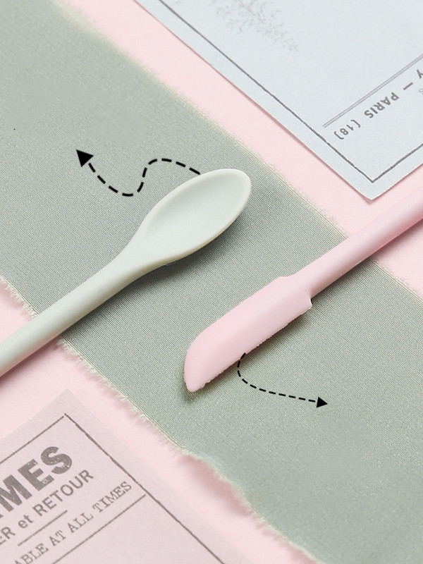 Silicon Stir Stick Screper Lingura Doule Utilizare Accesoriu din silicon moale DIY Sigilare Ceară Stampie Autocolante Instrumente de fabricare Roșu Negru Verde