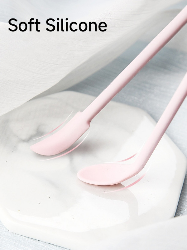 Silicon Stir Stick Screper Lingura Doule Utilizare Accesoriu din silicon moale DIY Sigilare Ceară Stampie Autocolante Instrumente de fabricare Roșu Negru Verde