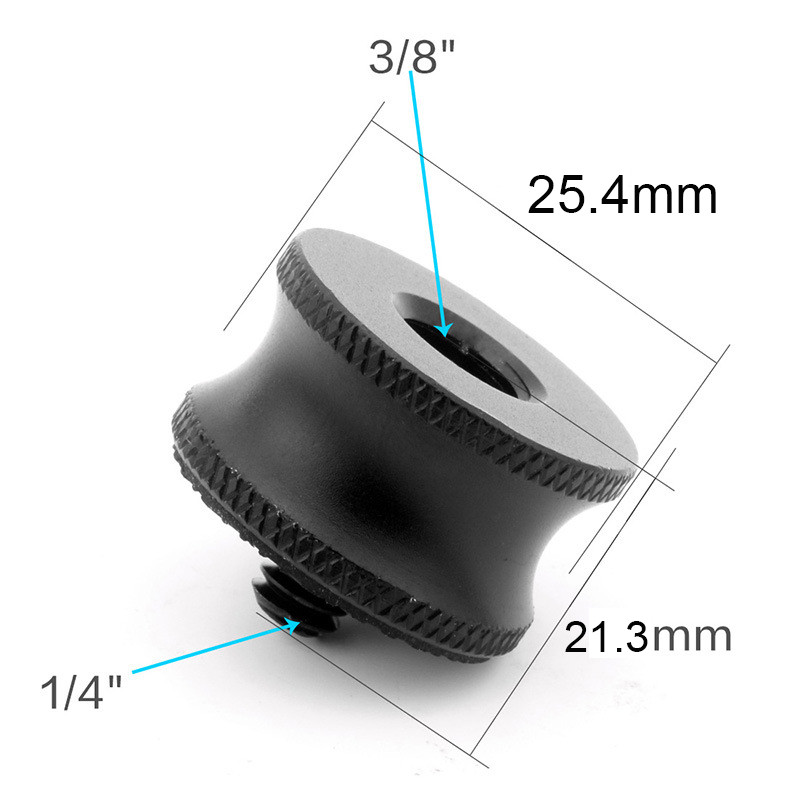 Accesorii pentru cameră 1/4 până la 3/8 șurub adaptor tată la femelă pentru trepied pentru cameră cu cap sferic monopied