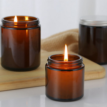 Βάζα κεριών με καπάκι Χονδρική άρωμα Candle Jar Fragrance Candle Holder Cup Tea Candle Jar Candle Cup Candle Making m