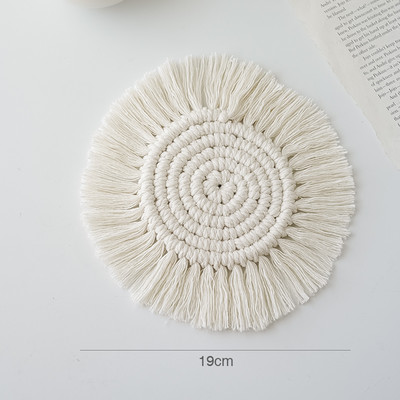 Kézzel szőtt szőnyegek Bojt Pamutfonal Szövetek Párna délutáni kávézáshoz, teához Kreatív fotózáshoz Fényképezés Háttér kellékek