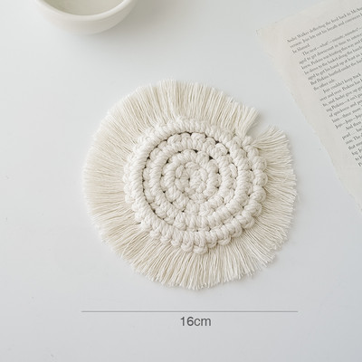 Kézzel szőtt szőnyegek Bojt Pamutfonal Szövetek Párna délutáni kávézáshoz, teához Kreatív fotózáshoz Fényképezés Háttér kellékek