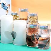 2 buc./set Forme cilindrice din silicon Suport pentru canapea de sfeșnic în formă de inimă romantică pentru cadou de Ziua Îndrăgostiților, petrecere de nuntă