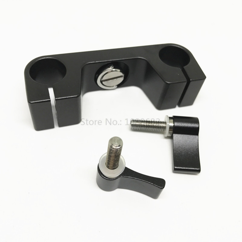 Jadkinsta 15 mm-es sínhíd-rúdszorító furatok távolsága 60 mm DSLR 15 mm-es rudak szerelvényrendszeréhez Photo Studio tartozékok 15 mm-es rúdbilincs