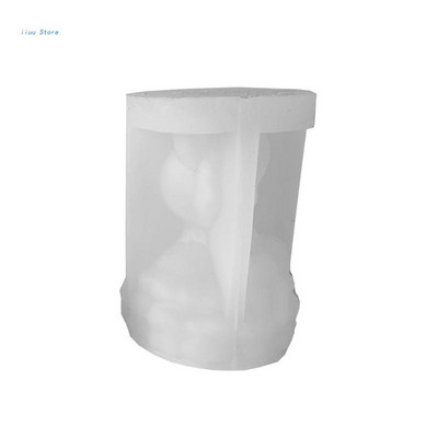 Armsad küülikud Silikoonvormid Lauakaunistused Vorm DIY Epoksiidvaiguvormid Krohvide valmistamise tööriist Lihtne puhastada