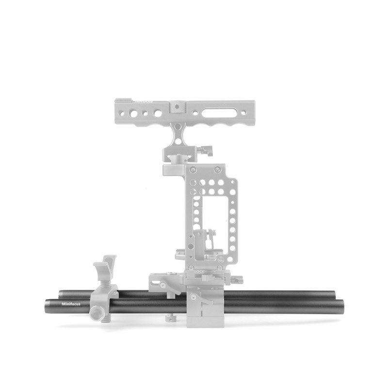 Paket šipki Minifocus 15 mm s šipkama s navojem M12, šipkama od aluminijske legure, šipkama za kamere (pakiranje od 2 para)