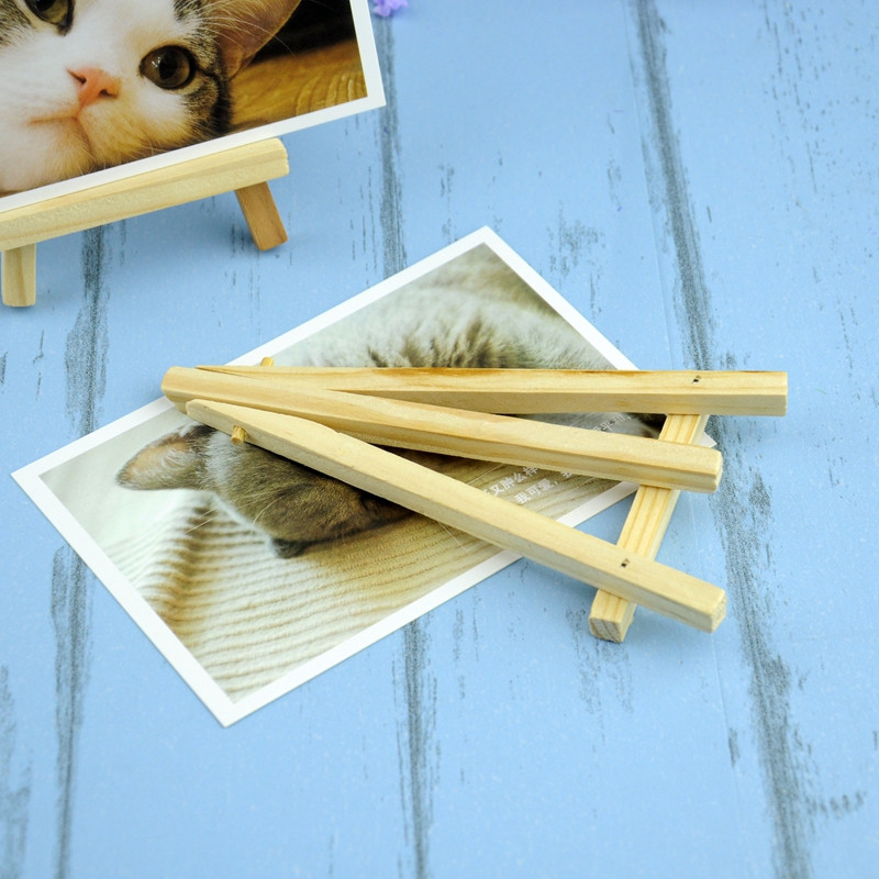 Dabas koka foto plaukts mini molberts Nosūtiet karti pēc nejaušības principa fotoattēlu fotografēšanai Rekvizīti istabas mājas kāzu dekorācijas priekšmeti