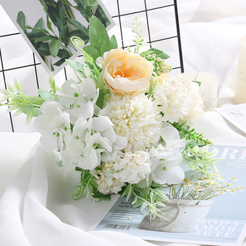 INS Photography Τεχνητά Λουλούδια Διακόσμηση Σπιτιού Λευκή παιωνία Ανθοδέσμη Επιτραπέζιου Μπουκέτο Υψηλής Ποιότητας Αξεσουάρ φόντου