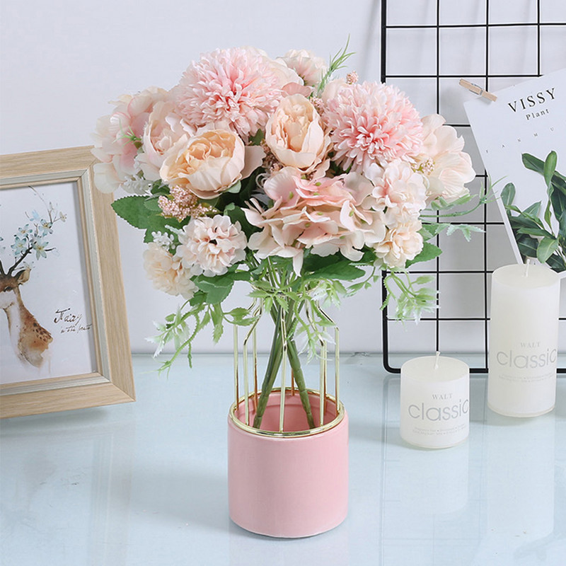 INS Photography Művirágok Otthoni dekoráció Fehér bazsarózsa Kiváló minőségű virágok Asztali csokor Dekor Háttér Kiegészítők