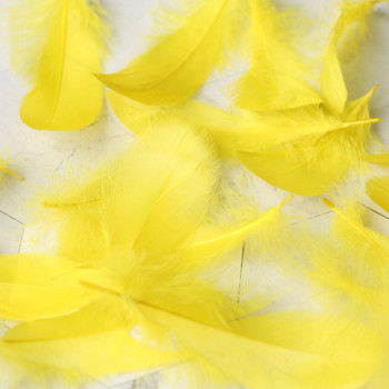 Βελτιστοποίηση υψηλής ποιότητας Φυσικό φτερό Πολύχρωμα φτερά χήνας 3-8cm Φωτογραφικά στηρίγματα για DIY διακόσμηση φωτογραφιών
