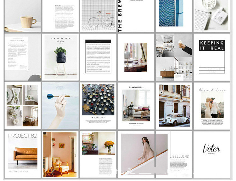 INS Magazine Fényképek Utcaképek Magazinok Albumok Csendélet fotózás Dekor kellékek