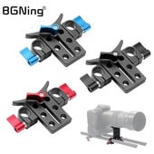 Aliaj de aluminiu 15MM Suport pentru obiectiv teleobiectiv Suport suport pentru cameră Adaptor Clip pentru tub de extensie SLR DSLR Sistem de clemă pentru tijă