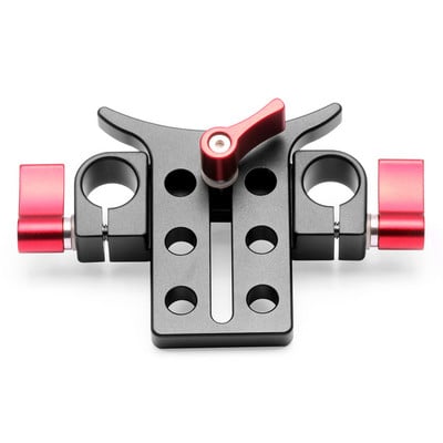 Aliaj de aluminiu 15MM Suport pentru obiectiv teleobiectiv Suport suport pentru cameră Adaptor Clip pentru tub de extensie SLR DSLR Sistem de clemă pentru tijă