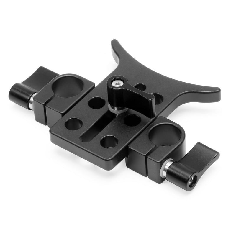 Aliaj de aluminiu 15MM Suport pentru obiectiv teleobiectiv Suport suport pentru cameră Adaptor Clip pentru tub de extensie SLR DSLR Sistem de clemă pentru tijă