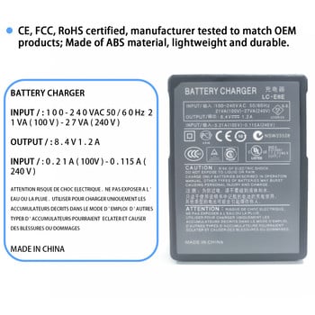 KUTOU Νέα υψηλής ποιότητας LC-E6E LC-E6 Φορτιστής μπαταρίας κάμερας για Canon LP-E6 LP-E6N Μπαταρία EOS 90D 80D 70D 5D Mark II III Κάμερα